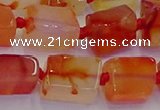 CNG6932 15.5 inches 5*8mm - 8*12mm nuggets red agate beads