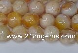 CAA1072 15.5 inches 8mm round sakura agate gemstone beads