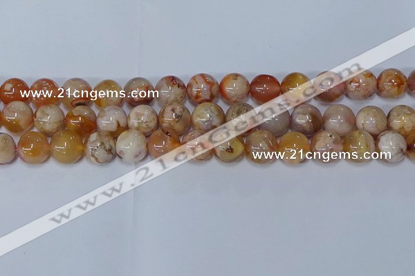 CAA1074 15.5 inches 12mm round sakura agate gemstone beads