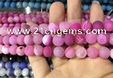 CAA1422 15.5 inches 10mm round matte druzy agate beads