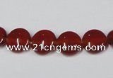CAA156 15.5 inches 10mm flat round red agate gemstone beads