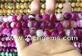 CAA1563 15.5 inches 10mm round banded agate beads wholesale