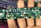CAA1596 15.5 inches 4mm round banded agate beads wholesale