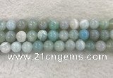 CAA1846 15.5 inches 16mm round banded agate gemstone beads