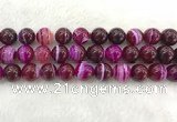 CAA1885 15.5 inches 14mm round banded agate gemstone beads