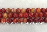 CAA1916 15.5 inches 16mm round banded agate gemstone beads