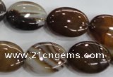 CAA212 15.5 inches 15*20mm oval madagascar agate beads