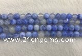 CAA2334 15.5 inches 10mm round banded agate gemstone beads