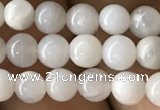 CAA2340 15.5 inches 4mm round white crazy lace agate beads wholesale