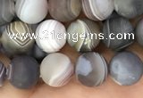 CAA2391 15.5 inches 4mm round matte Botswana agate beads wholesale