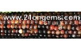 CAA2882 15 inches 6mm faceted round fire crackle agate beads wholesale