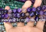 CAA3041 15 inches 10mm faceted round fire crackle agate beads wholesale