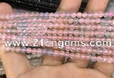 CAA3275 15 inches 4mm faceted round agate beads wholesale