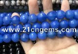 CAA3435 15 inches 14mm faceted round agate beads wholesale