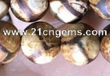CAA3858 15 inches 8mm round tibetan agate beads wholesale