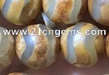 CAA3894 15 inches 10mm round tibetan agate beads wholesale