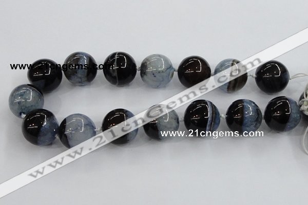 CAA401 15.5 inches 24mm round agate druzy geode gemstone beads