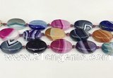 CAA4416 15.5 inches 18*25mm oval agate druzy geode beads