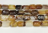 CAA4813 15.5 inches 15*20mm rectangle banded agate beads wholesale