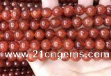 CAA4949 15.5 inches 10mm round red agate beads wholesale