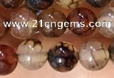 CAA5047 15.5 inches 6mm round dragon veins agate beads wholesale
