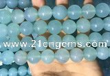 CAA5097 15.5 inches 18mm round sea blue agate beads wholesale