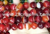 CAA5211 15.5 inches 16mm faceted round banded agate beads