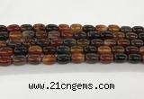 CAA5350 15.5 inches 10*14mm drum agate gemstone beads