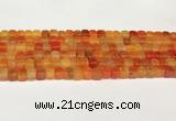CAA5388 15.5 inches 6*7mm - 8*8mm nuggets agate gemstone beads
