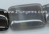 CAB357 15.5 inches 30*40mm rectangle grey agate gemstone beads