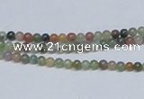 CAB429 15.5 inches 3mm round indian agate gemstone beads wholesale