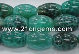 CAB52 15.5 inches 13*18mm egg-shaped peafowl agate gemstone beads