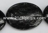 CAE63 15.5 inches 30*40mm oval astrophyllite beads wholesale