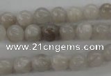 CAG1896 15.5 inches 8mm round grey agate beads wholesale