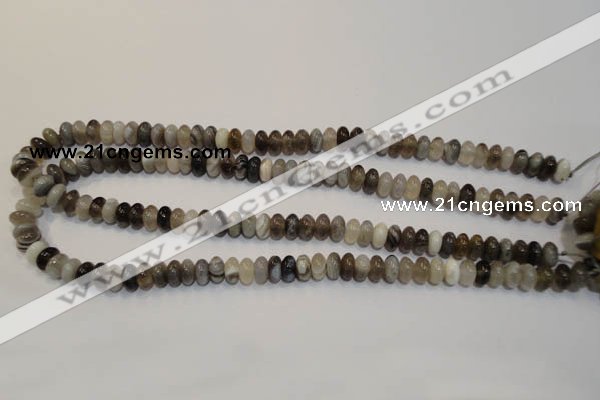 CAG2430 15.5 inches 5*8mm rondelle Chinese botswana agate beads