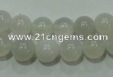 CAG4342 15.5 inches 8mm round white agate beads wholesale