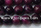 CAG4620 15.5 inches 6mm faceted round fire crackle agate beads