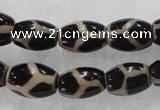 CAG5087 15.5 inches 8*12mm drum tibetan agate beads wholesale