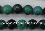 CAG5129 15.5 inches 12mm faceted round agate beads wholesale