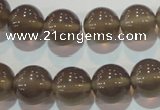 CAG5243 15.5 inches 12mm round Brazilian grey agate beads wholesale