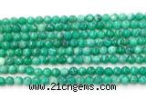 CAG5309 15.5 inches 4mm faceted round peafowl agate gemstone beads
