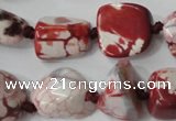 CAG5520 15.5 inches 16*18mm nuggets agate gemstone beads
