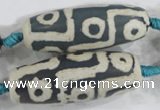 CAG6215 15 inches 15*40mm rice tibetan agate gemstone beads