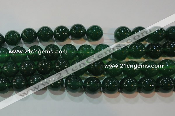 CAG6609 15.5 inches 16mm round green agate gemstone beads