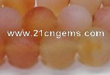 CAG6692 15 inches 12mm round multicolor pilates agate beads