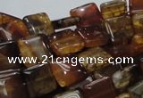 CAG693 15.5 inches 12*12mm square dragon veins agate beads