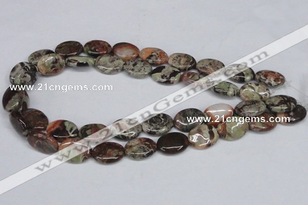 CAG7038 15.5 inches 13*18mm oval ocean agate gemstone beads