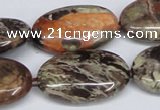 CAG7041 15.5 inches 20*30mm oval ocean agate gemstone beads
