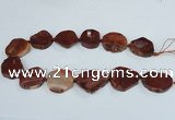 CAG7409 15.5 inches 25*30mm - 30*38mm freeform dragon veins agate beads