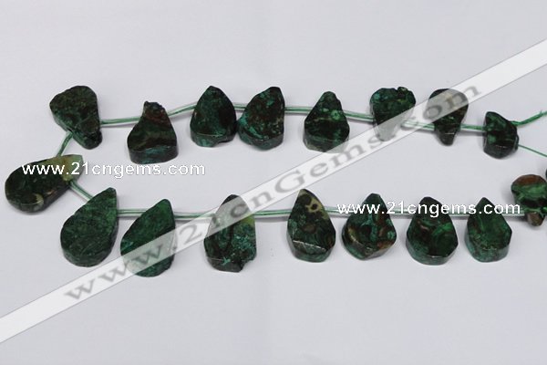 CAG7433 Top drilled 15*20mm - 20*35mm freeform ocean agate beads